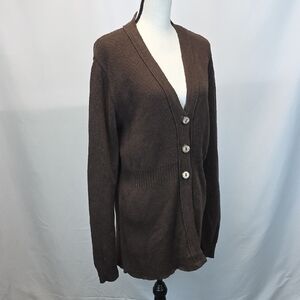 Brown Cardigan Sweater